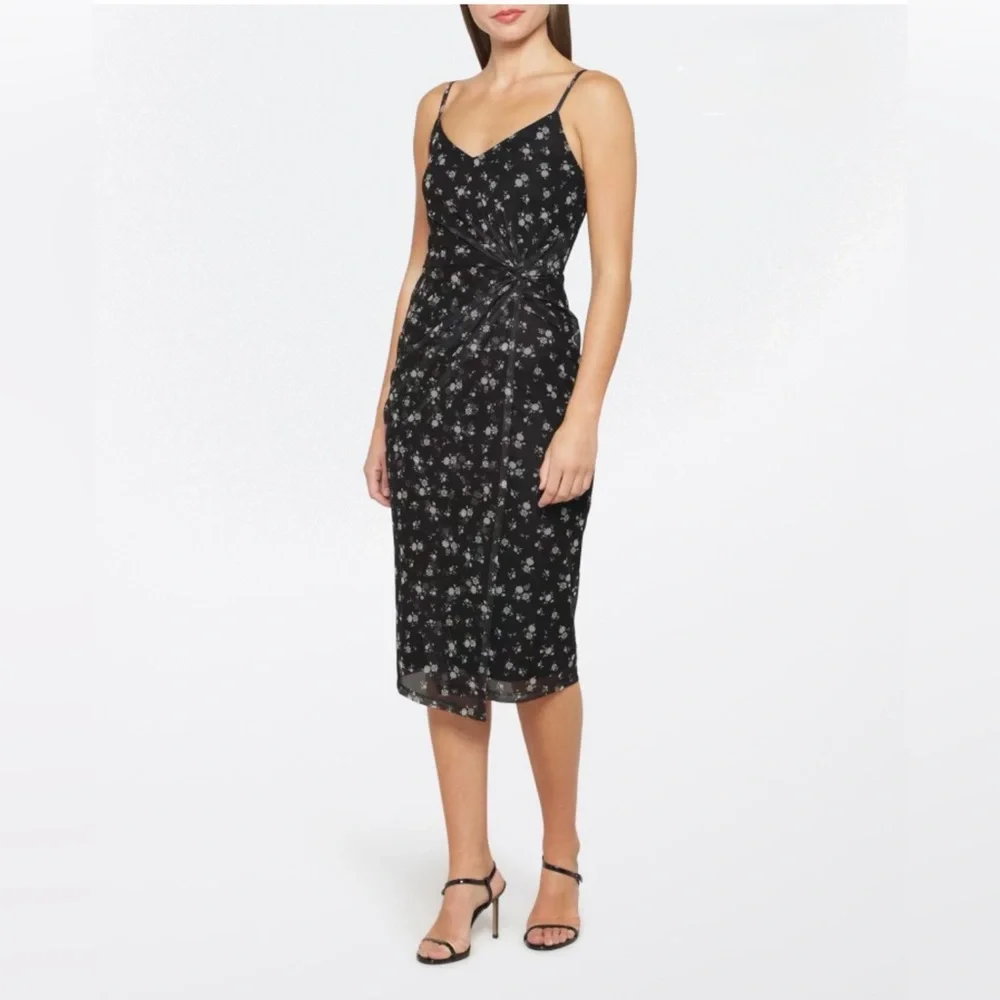 Nine Britton Vivian Knit Mesh Midi Dress - Picture 1 of 12